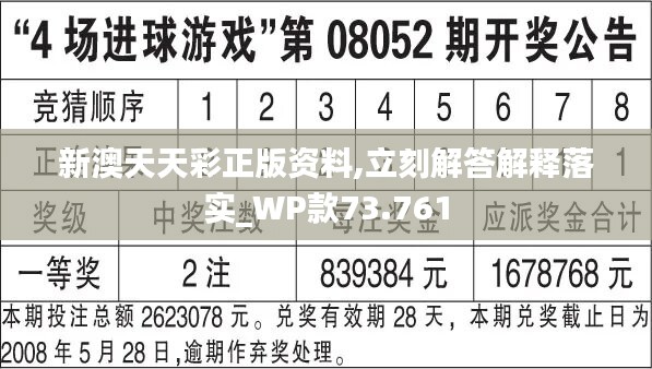 新澳天天开奖资料,词语释义解释落实